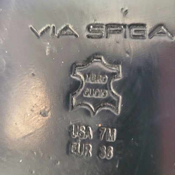 Via Spiga Patent Leather Flat Sandals Size 7 us - Picture 7 of 14